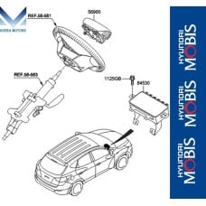 airbag module passenger for hyundai tucson 2009-13
